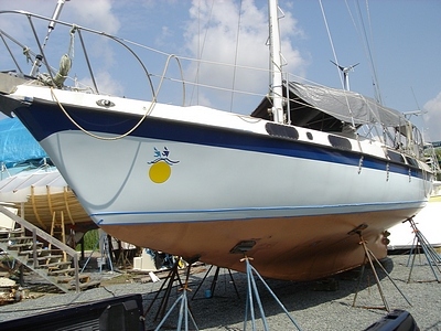 copper epoxy boat hull